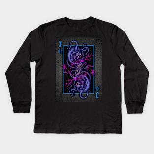 From Beyond Jack of Clubs Kids Long Sleeve T-Shirt